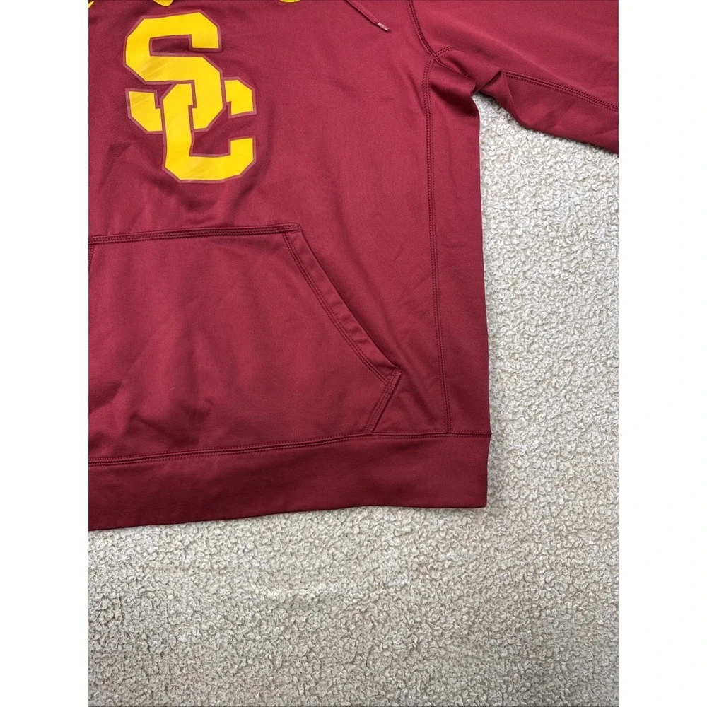 University Southern California Nike Therma-Fit Hoodie Men's M Red NCAA Football